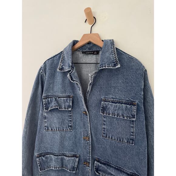 Lioness Oversized Denim Jacket - Picture 3 of 8